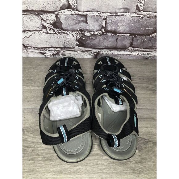 KEEN Black Blue Textile Synthetic Drawstring Hiking Sandas Women Sz 9M US/39.5EU - Picture 7 of 16